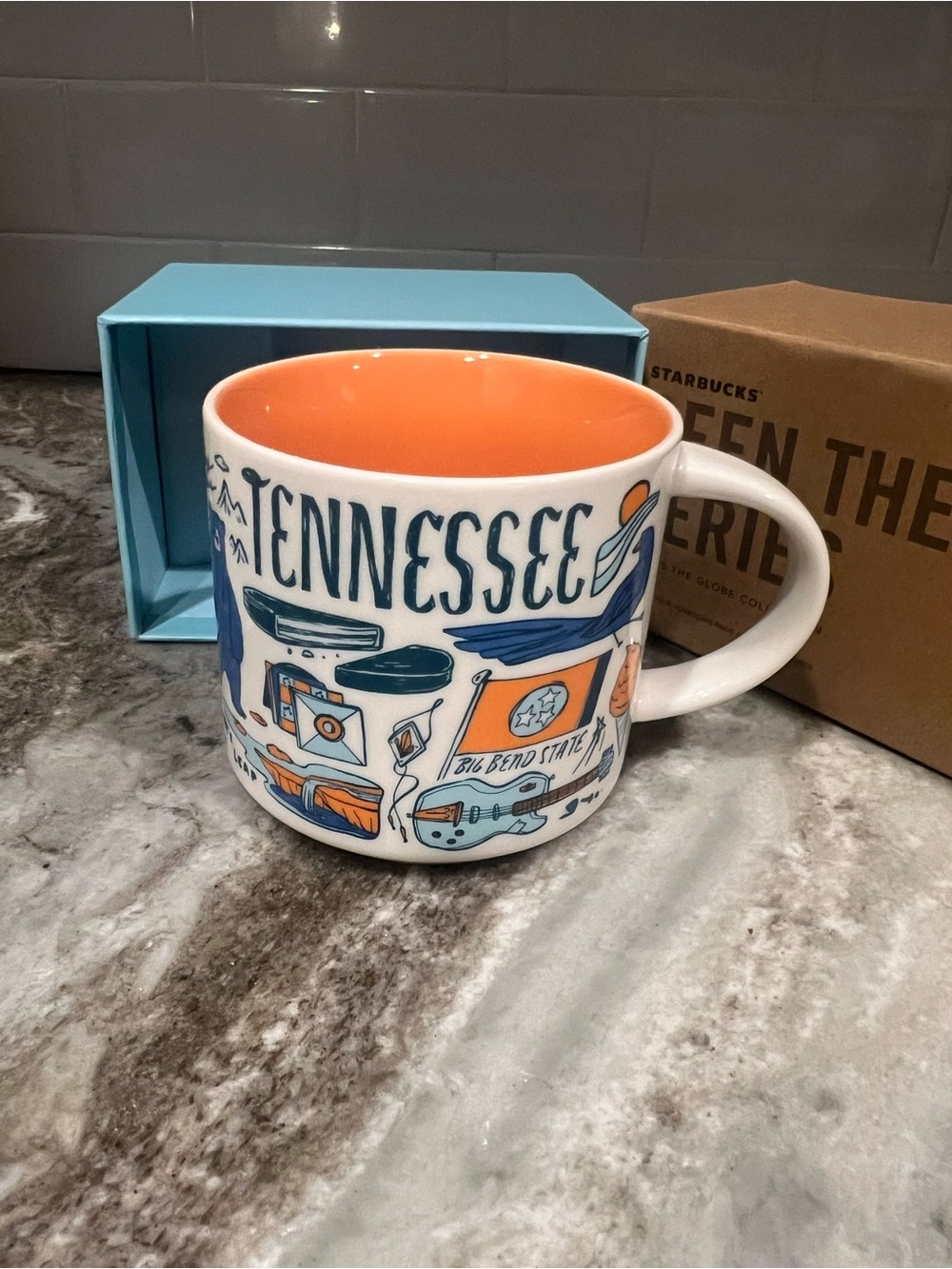 New with Box Been Starbucks Tennessee Ceramic Mug Been there series